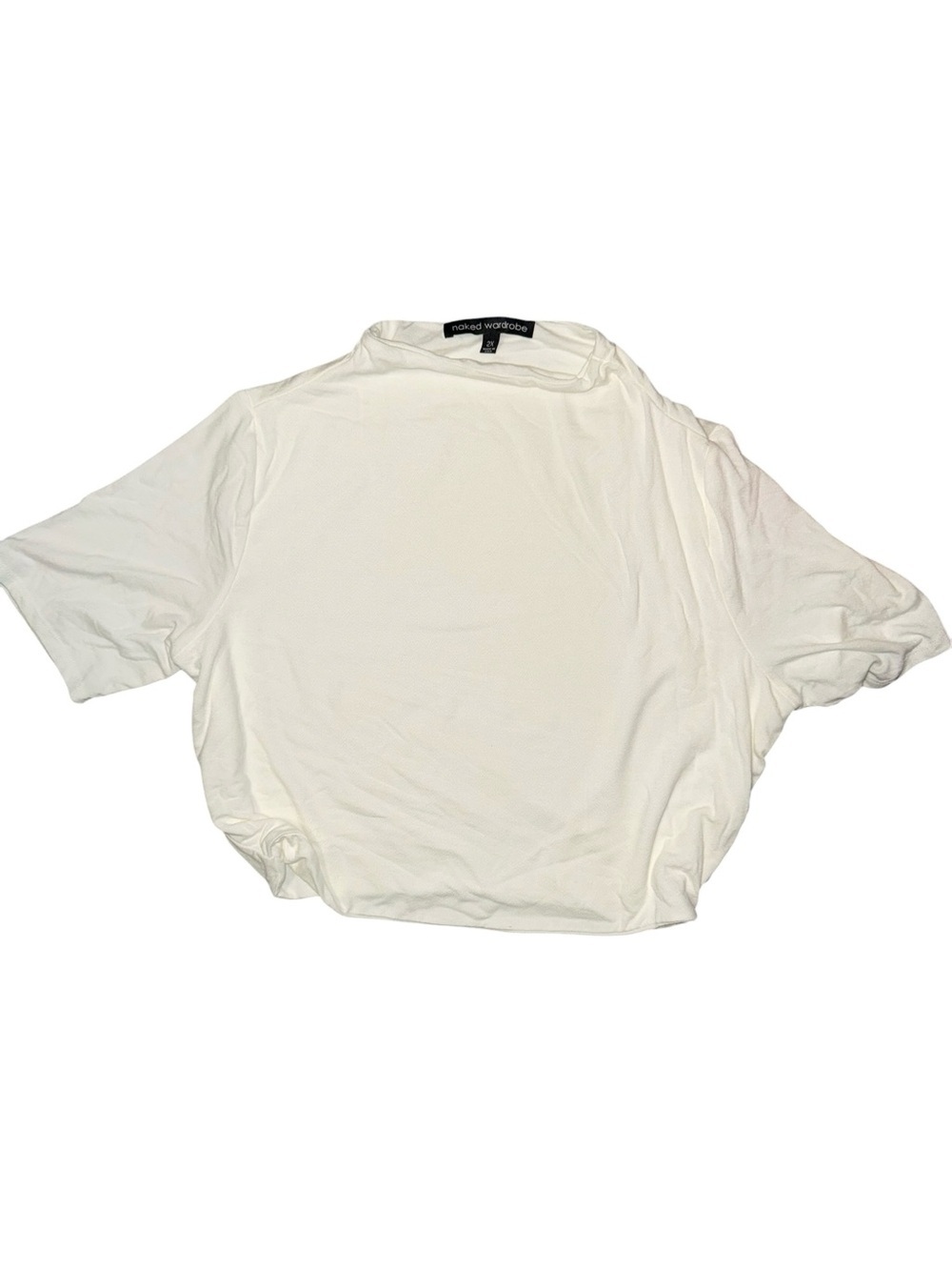 Naked wardrobe high neck cropped tee size 2x new without tag
